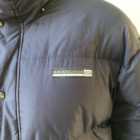 Balenciaga Puffer, Mens Down Ski Jacket Sz L, w/removable hood - Picture 16 of 16